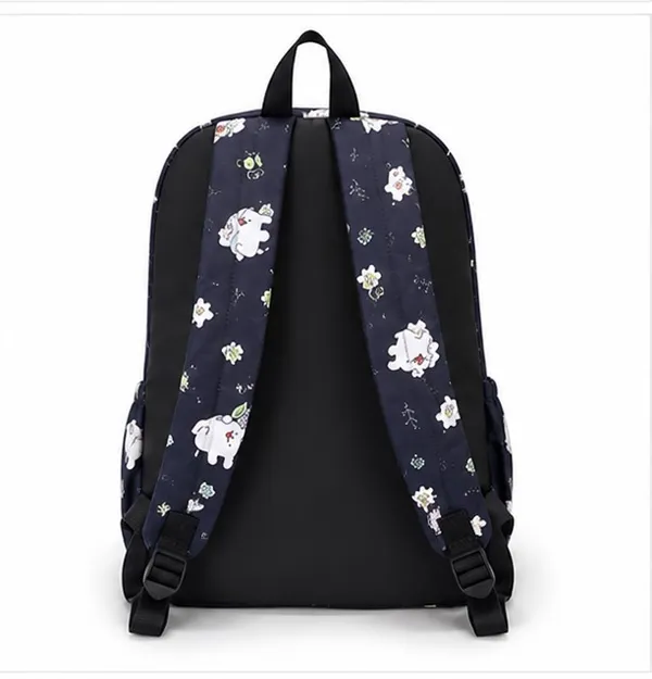 Navy_Polyester_Animal_Floral_Print_Backpack_For_Women