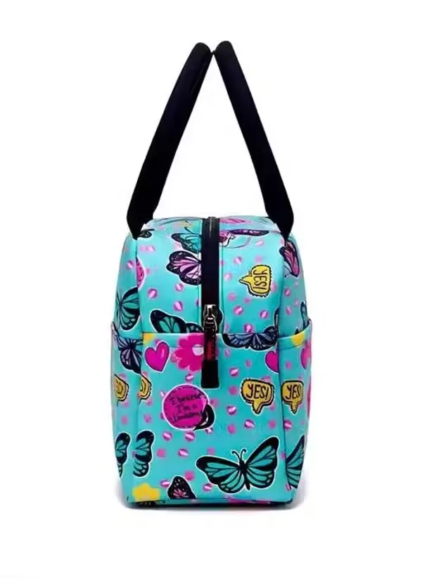 Blue_Polyester_Butterfly_Floral_Print_Handbag_For_Women