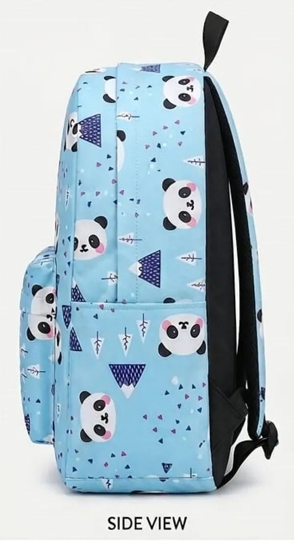 Blue_Polyester_Panda_Geometric_Print_Backpack_For_Women