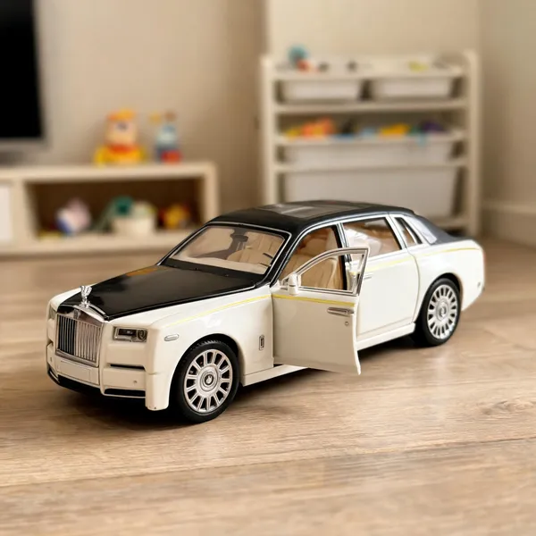 1_32_Scale_Rolls_Royce_Metal_Die_Cast_Car_With_Open_Door_Light_Sound_For_Kids