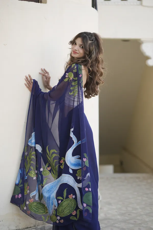 Navy_Blue_Sheer_Printed_Saree_for_Women