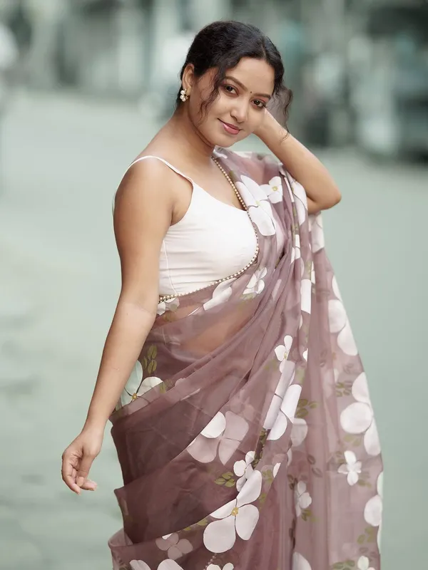 Mauve_Floral_Print_Saree_for_Women