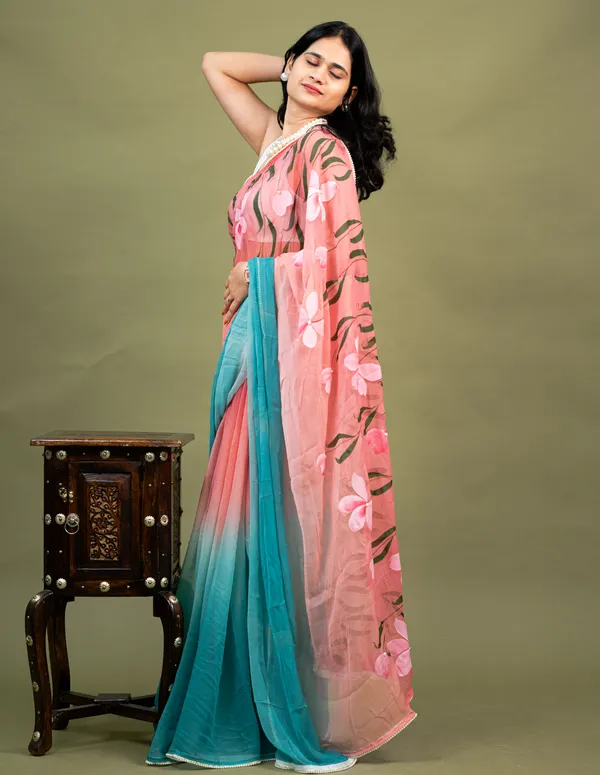 Pink_Floral_Print_Ombre_Saree_for_Women