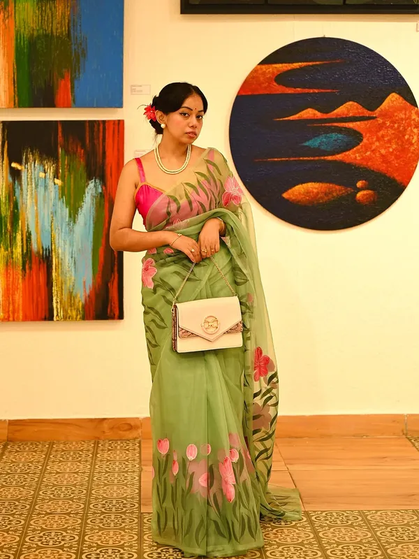 Green_Floral_Print_Saree_for_Women