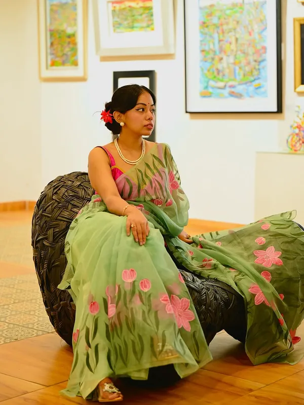 Green_Floral_Print_Saree_for_Women