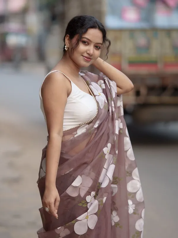 Mauve_Floral_Print_Saree_for_Women