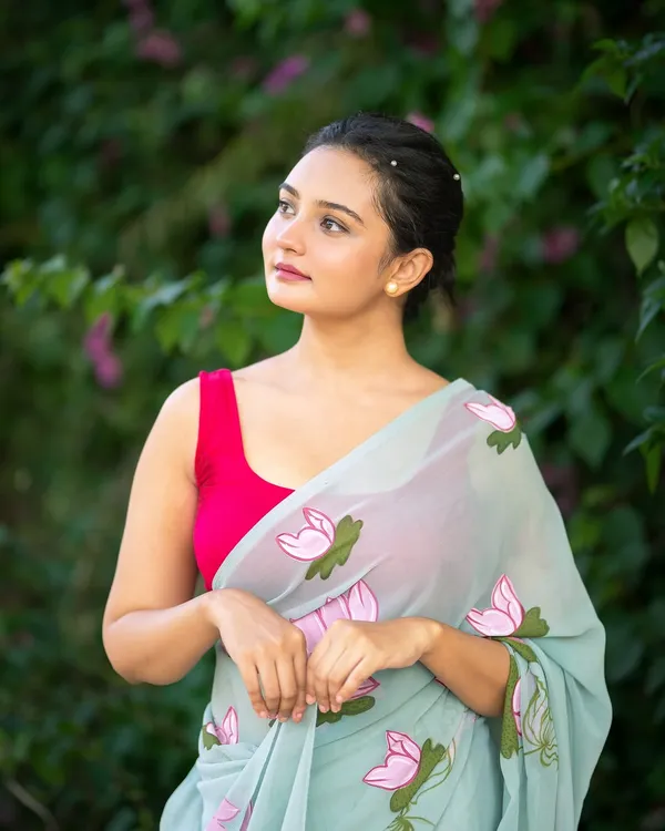 Light_Blue_Sheer_Floral_Print_Saree_for_Women