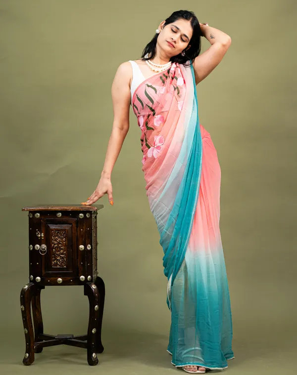 Pink_Floral_Print_Ombre_Saree_for_Women