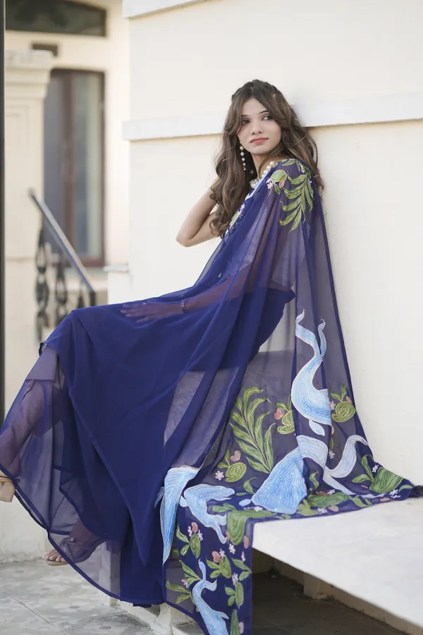 Navy_Blue_Sheer_Printed_Saree_for_Women