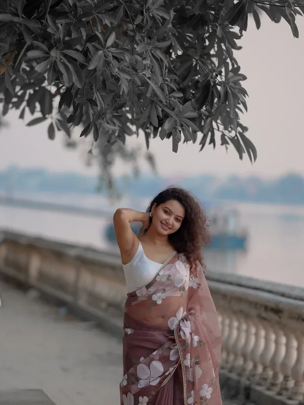 Mauve_Floral_Print_Saree_for_Women