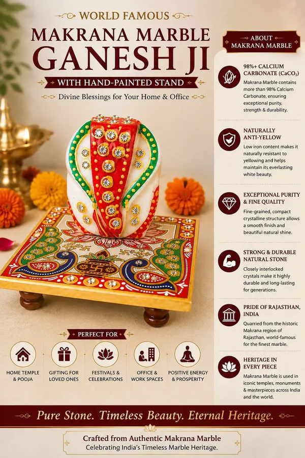 World_Famous_Makrana_Marble_Ganesh_Ji_With_Hand_Painted_Decorative_Chowki_Default_Title