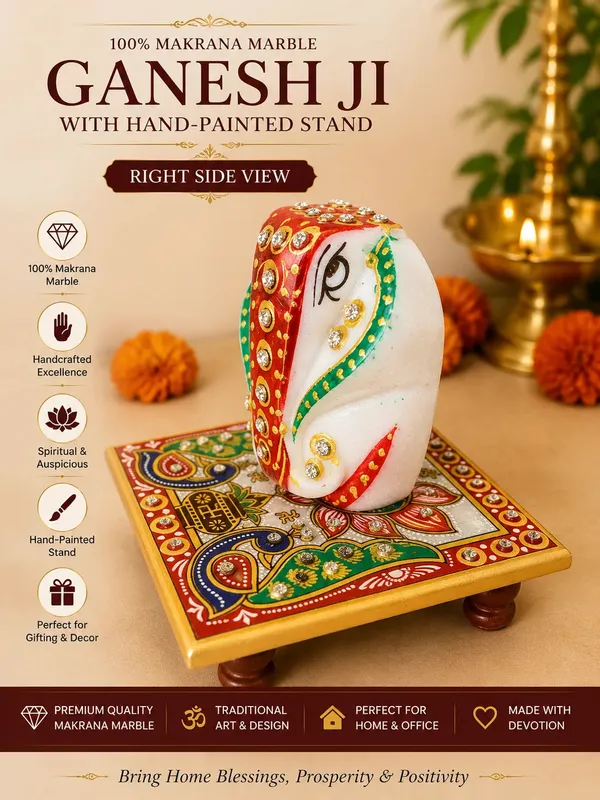 World_Famous_Makrana_Marble_Ganesh_Ji_With_Hand_Painted_Decorative_Chowki_Default_Title