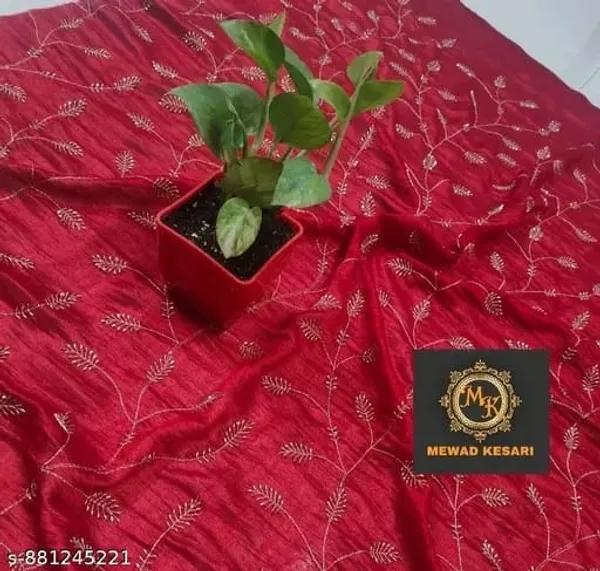 Red_Embroidered_Traditional_Saree_for_Women