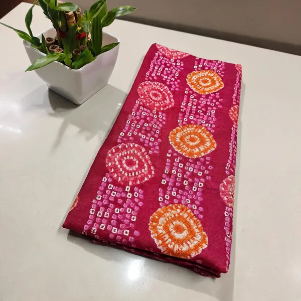 Pink_Bandhani_Print_Unstitched_Fabric_for_Women