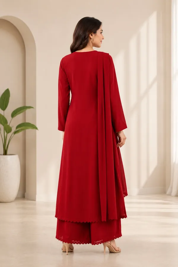Red_Velvet_Anarkali_Suit_Set_For_Women