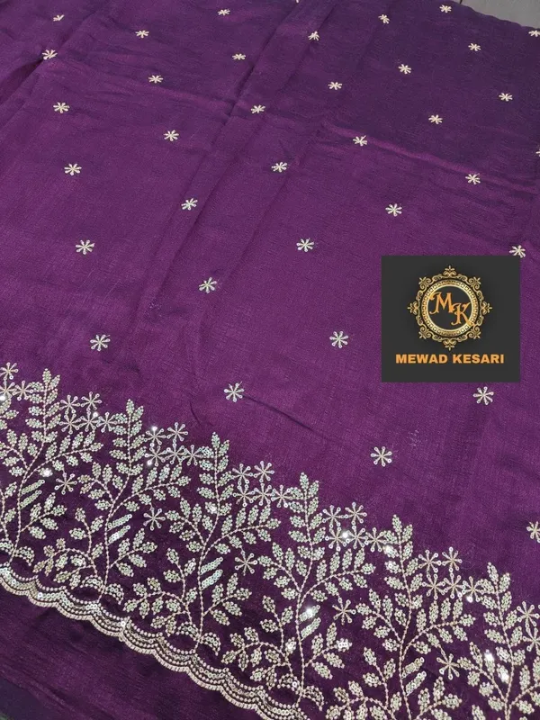 Purple_Embroidered_Unstiched_Fabric_For_Women