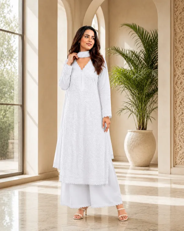 White_Embroidered_Kurta_Palazzo_Set_With_Dupatta_for_Women