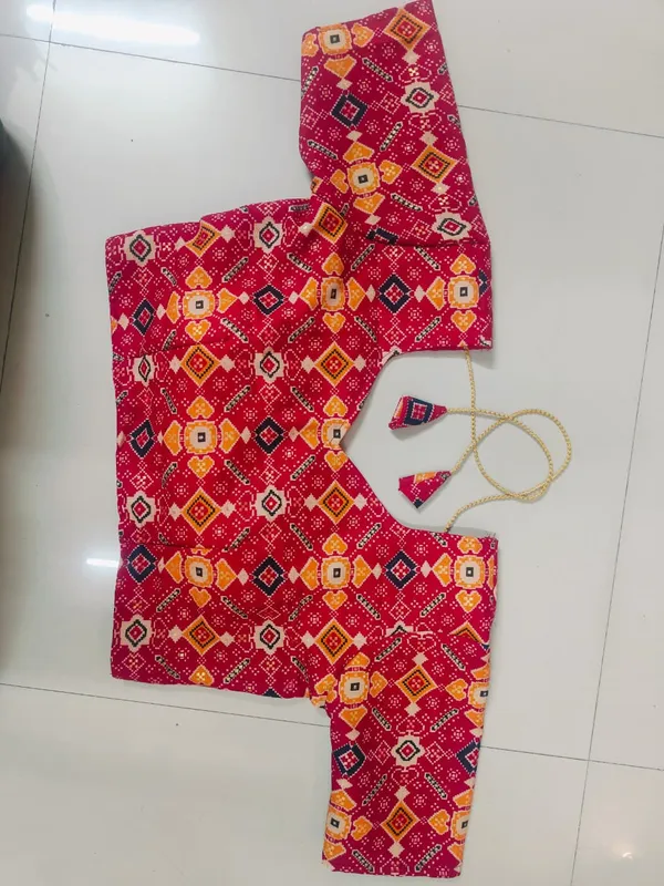 Red_Printed_Ethnic_Blouse_for_Women