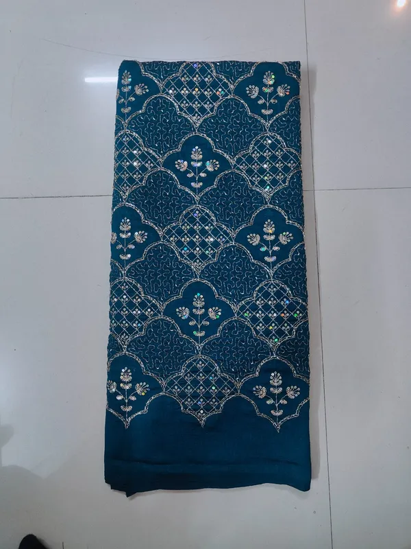 Teal_Embroidered_Unstitched_Fabric_for_Women