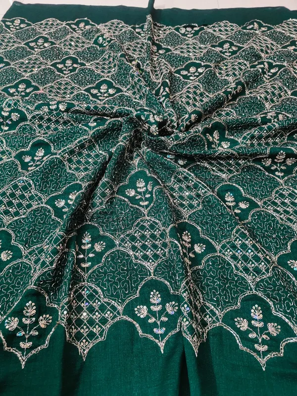 Green_Embroidered_Unstitched_Dress_Fabric_For_Women
