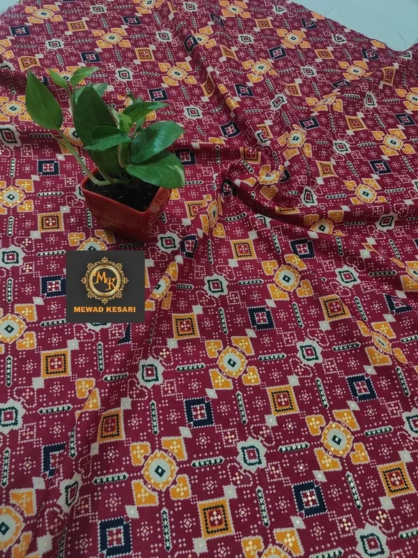 Maroon_Printed_Unstitched_Fabric_for_Men
