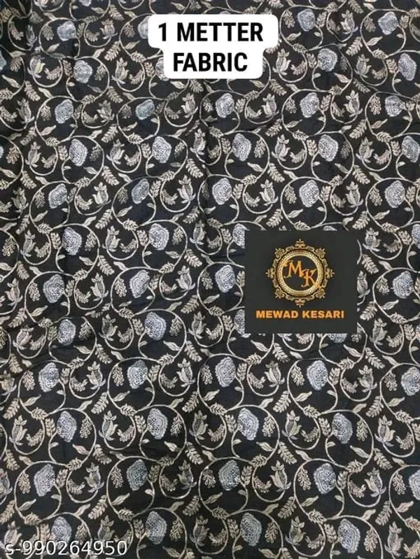 Black_Jacquard_Floral_Unstitched_Fabric_for_Men