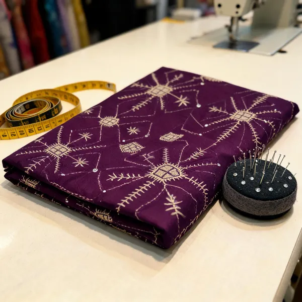 Purple_Embroidered_Unstitched_Fabric_For_Women