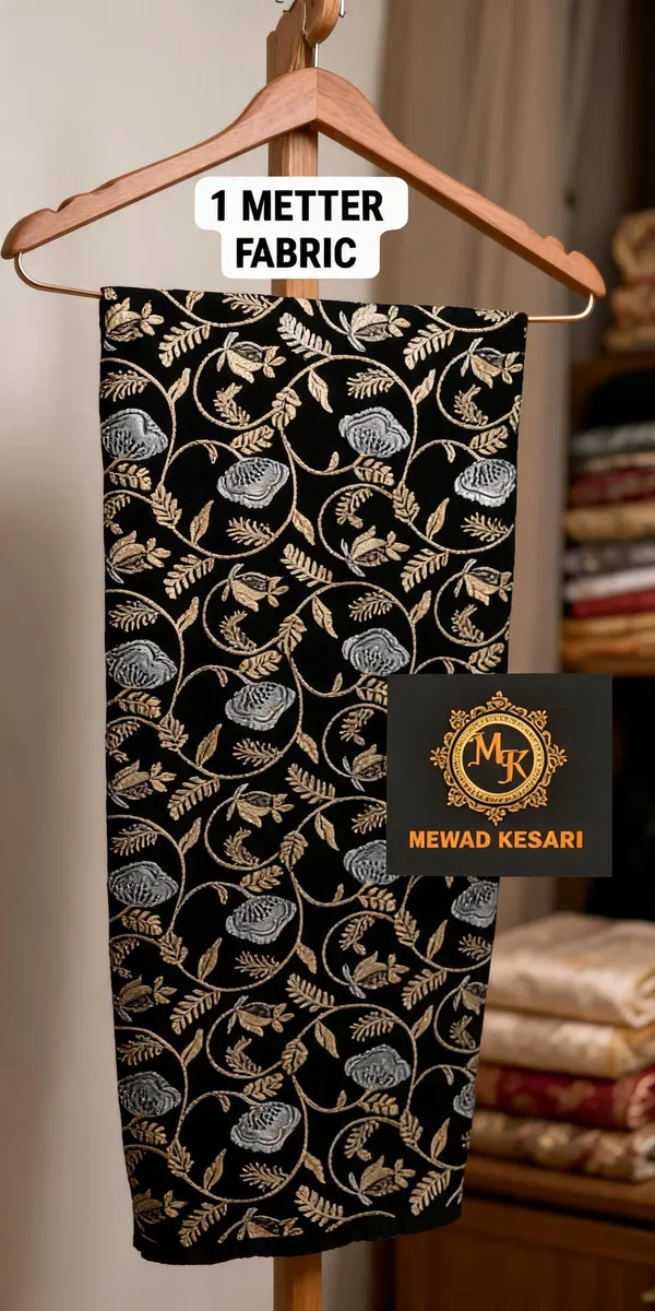 Black_Jacquard_Floral_Unstitched_Fabric_for_Men