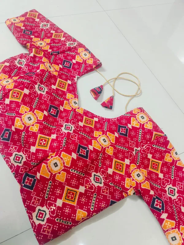 Red_Printed_Ethnic_Blouse_for_Women