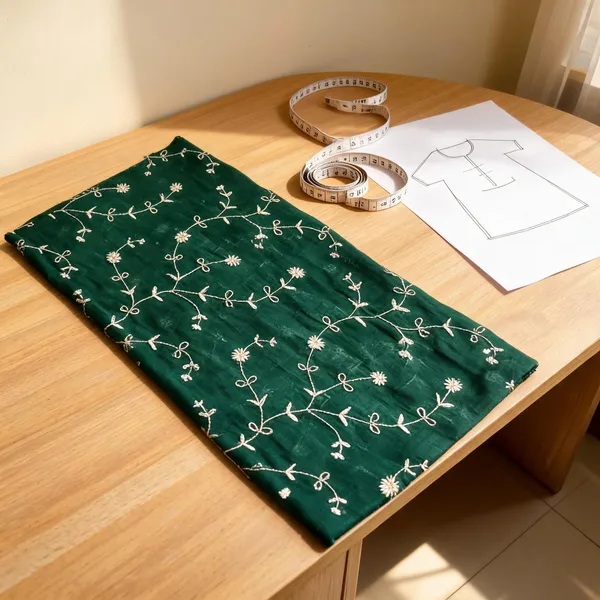 Green_Floral_Embroidered_Unstitched_Fabric_for_Women