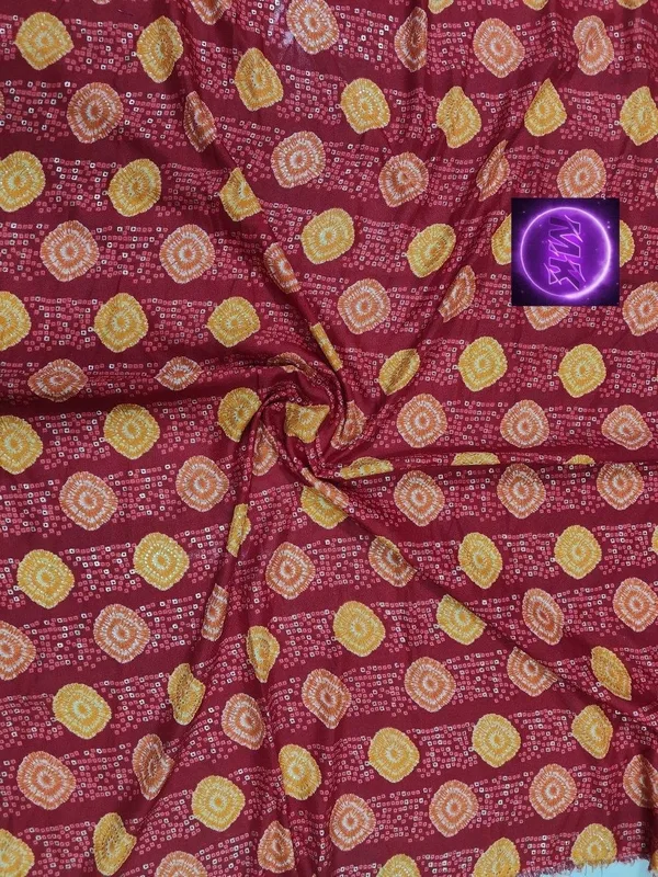 Maroon_Printed_Unstitched_Fabric_for_Men