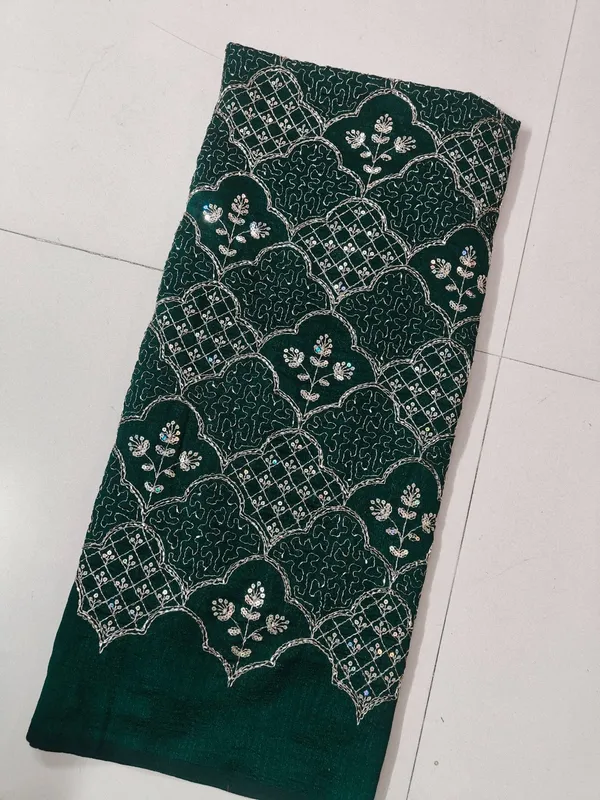 Green_Embroidered_Unstitched_Dress_Fabric_For_Women