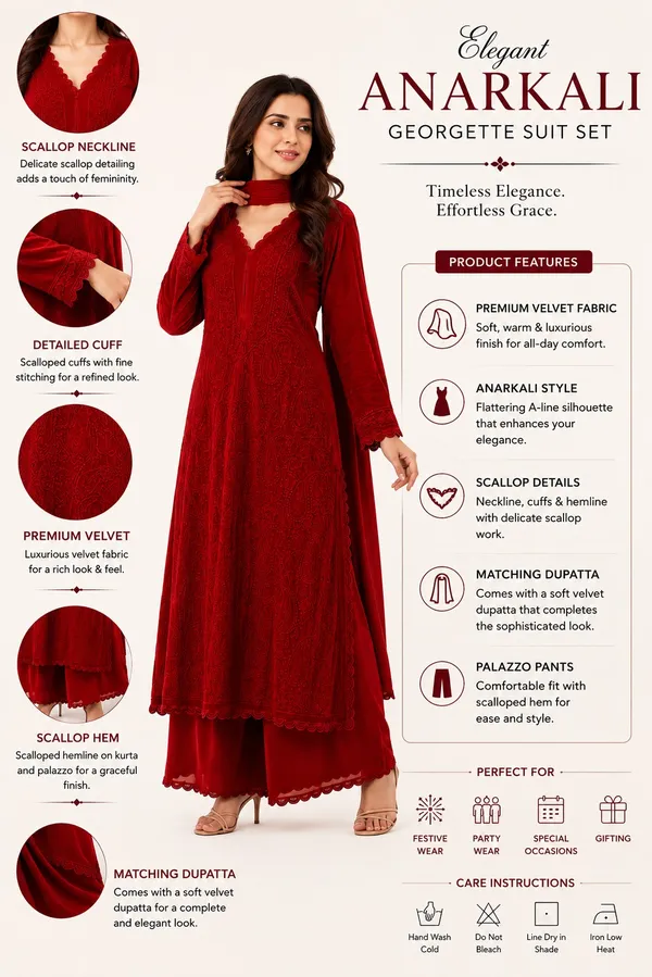 Red_Velvet_Anarkali_Suit_Set_For_Women