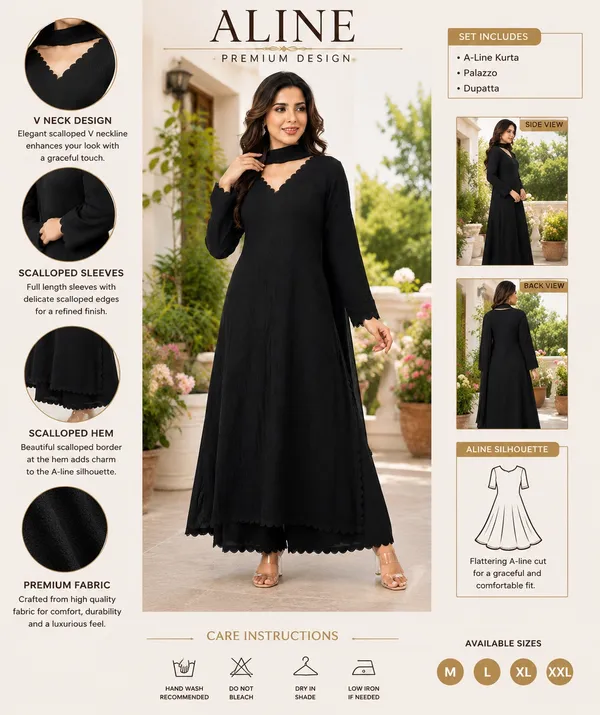 Black_A-Line_Kurta_Set_For_Women