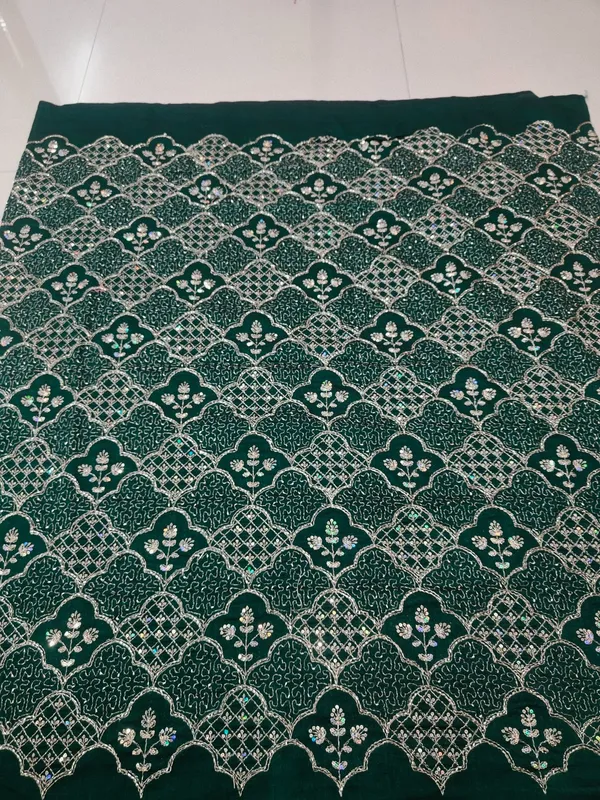 Green_Embroidered_Unstitched_Dress_Fabric_For_Women