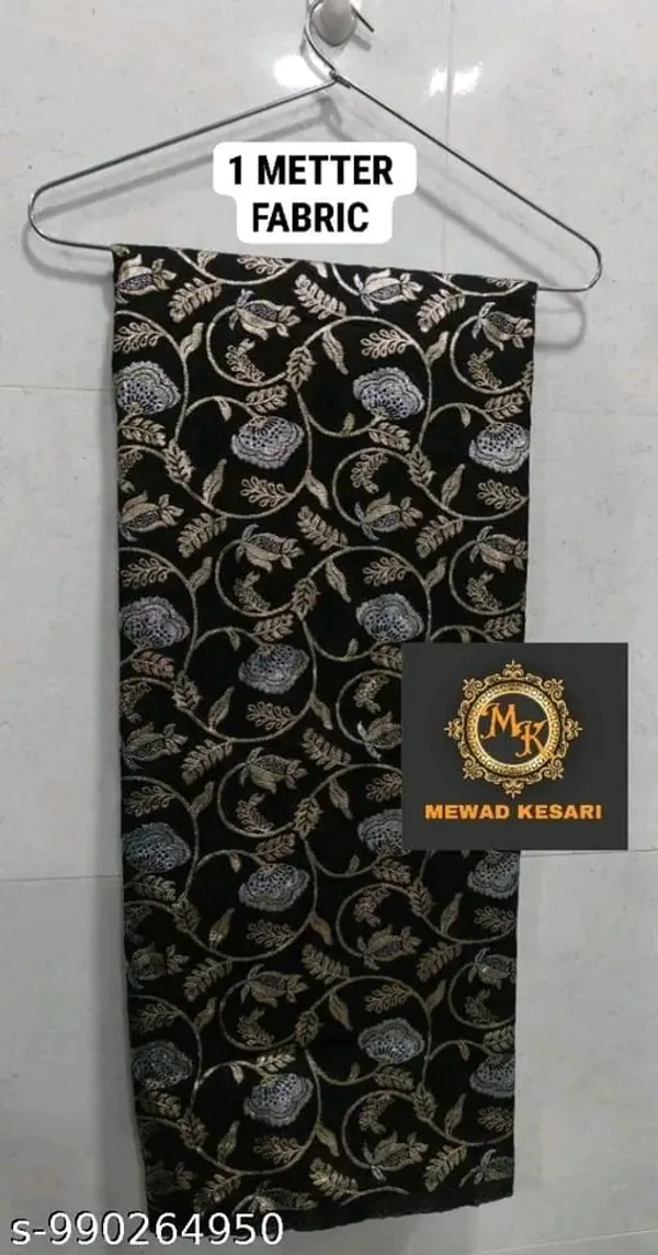 Black_Jacquard_Floral_Unstitched_Fabric_for_Men