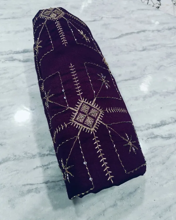 Purple_Embroidered_Unstitched_Fabric_For_Women