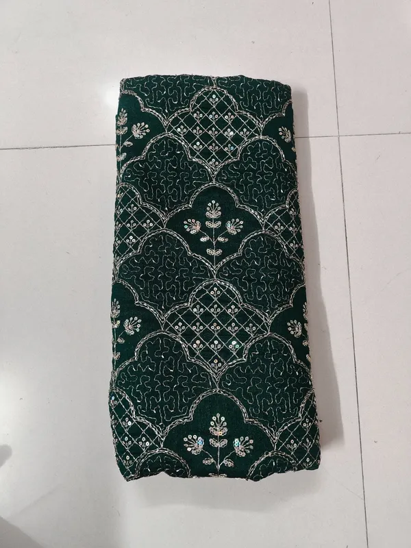 Green_Embroidered_Unstitched_Dress_Fabric_For_Women