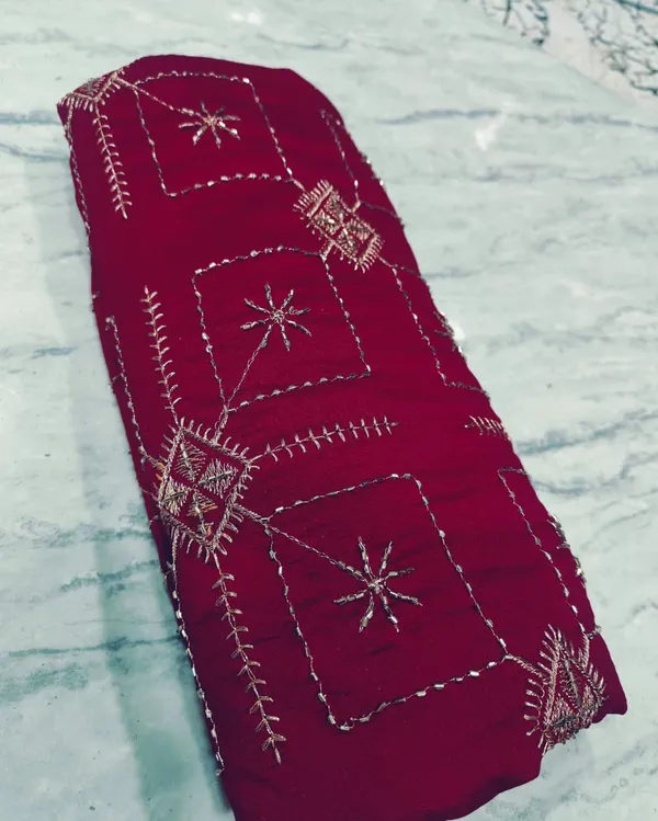 Maroon_Embroidered_Unstitched_Fabric_for_Apparel_Making