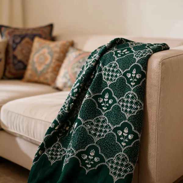 Green_Embroidered_Unstitched_Dress_Fabric_For_Women