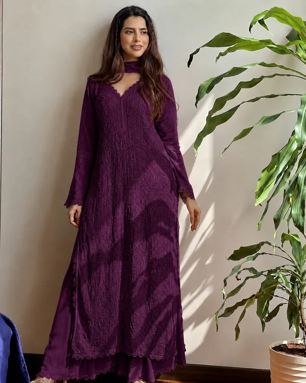 Purple_Georgette_Flared_Anarkali_Set_for_Women