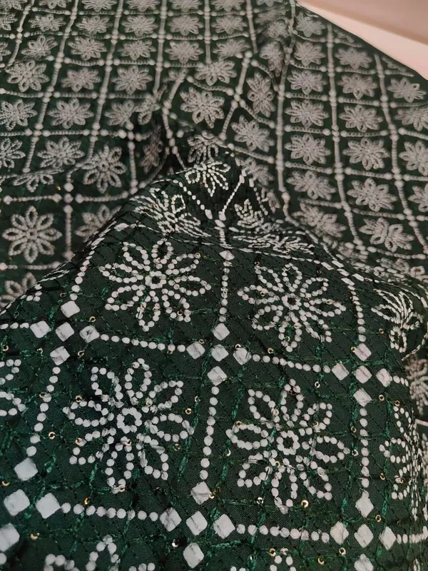 Green_Net_Floral_Embellished_Fabric_For_Women