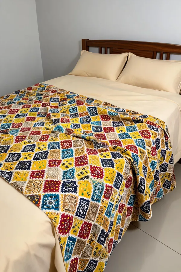Multicolor_Patchwork_Print_Bedsheet