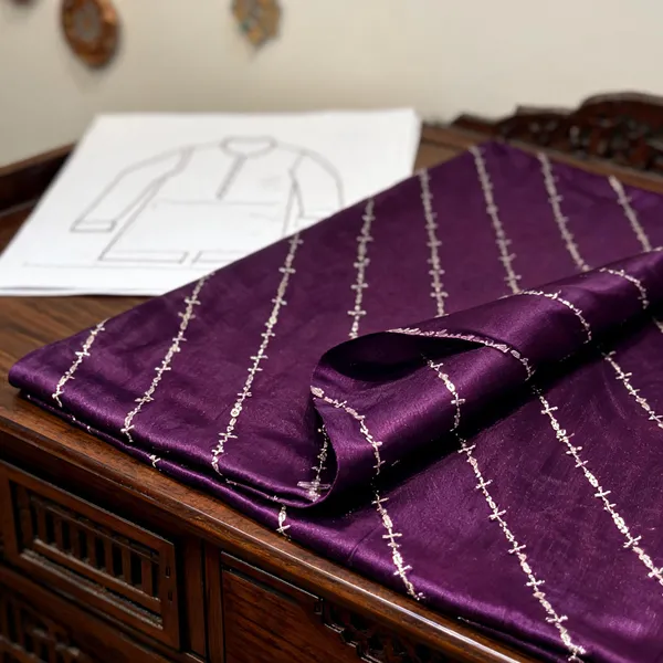 Purple_Silver_Striped_Unstitched_Fabric_for_Men