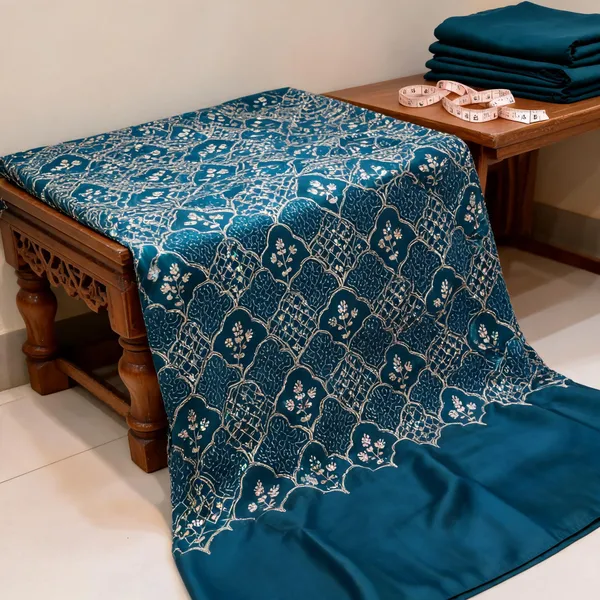 Teal_Embroidered_Unstitched_Fabric_for_Women