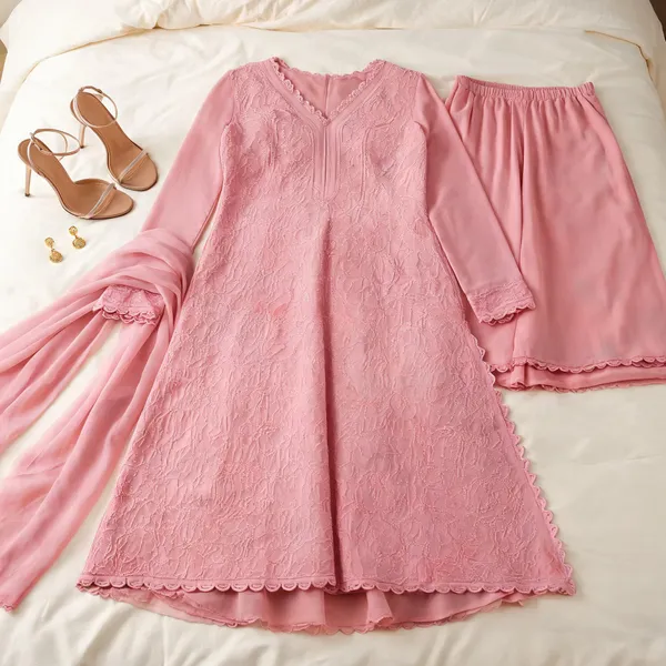 Pink_Embroidered_Anarkali_Suit_Set_for_Women