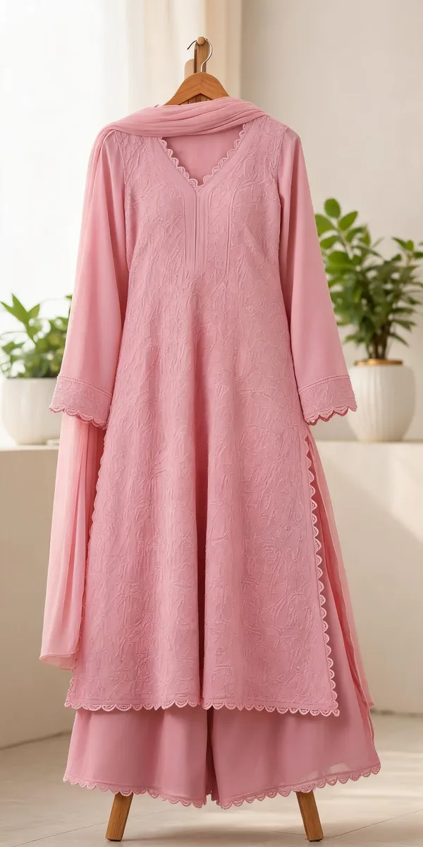Pink_Embroidered_Anarkali_Suit_Set_for_Women
