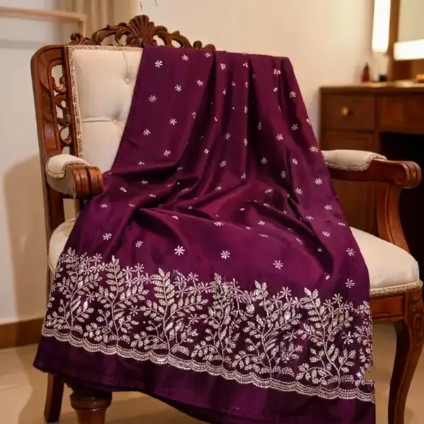 Purple_Embroidered_Unstiched_Fabric_For_Women