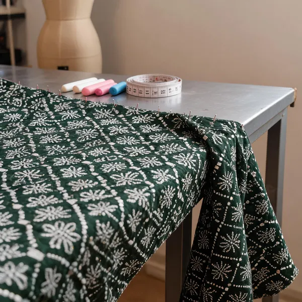 Green_Net_Floral_Embellished_Fabric_For_Women
