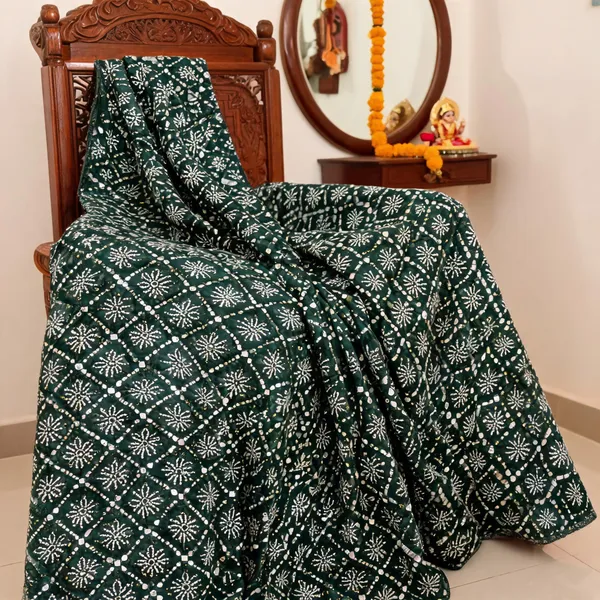 Green_Net_Floral_Embellished_Fabric_For_Women